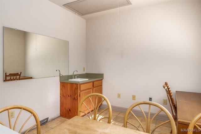 kitchen featuring sink