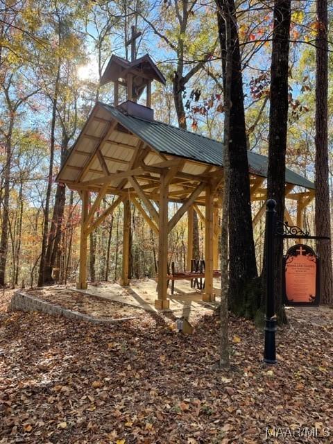 view of community featuring a gazebo