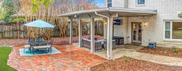 view of patio / terrace with french doors