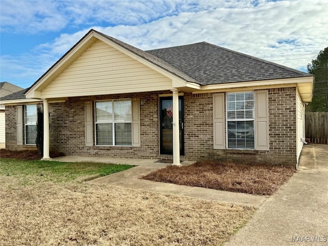 view of ranch-style home