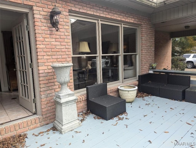 view of patio / terrace with a deck