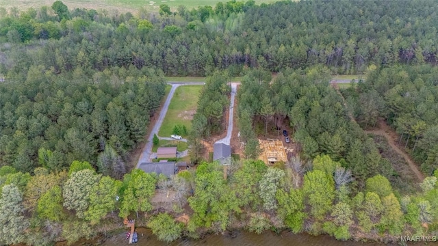 2065 Robinson Pond Rd, Prattville, AL 36067 - drone / aerial view with a wooded view