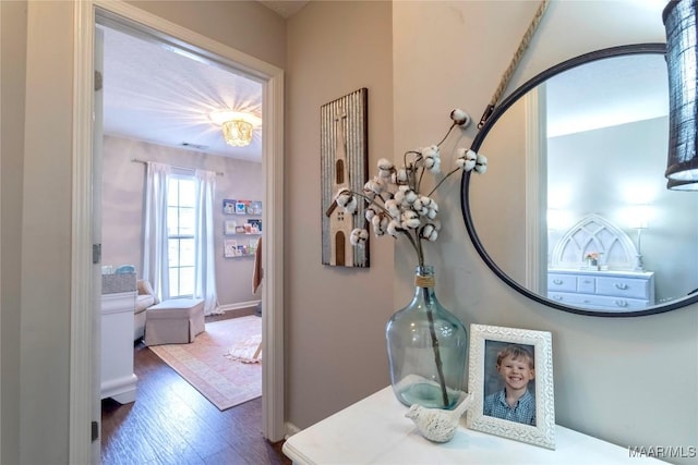 interior space featuring hardwood / wood-style flooring