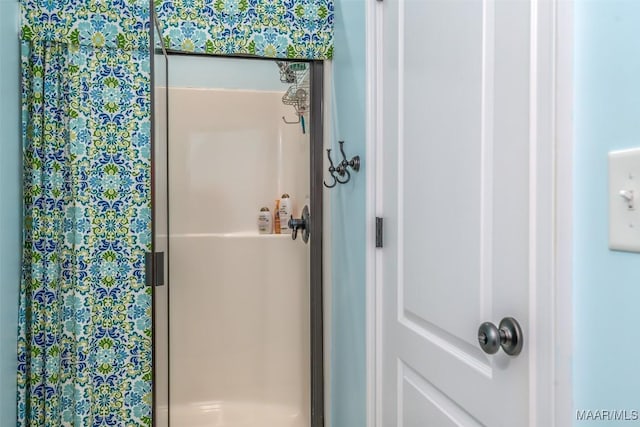 bathroom with walk in shower