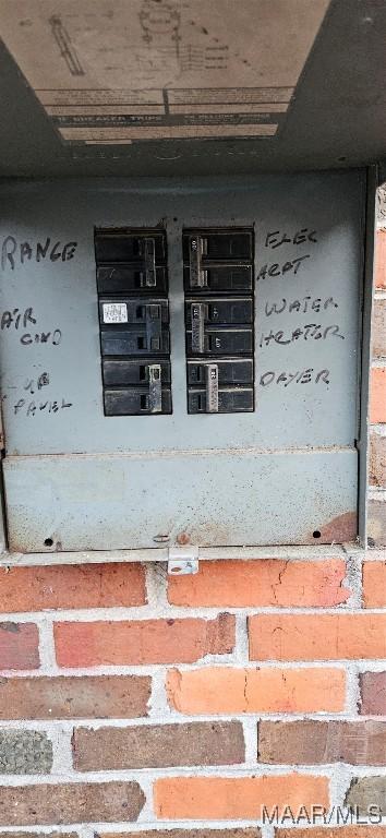 utility room featuring electric panel