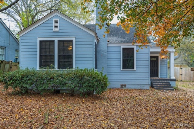 1220 Westmoreland Ave, Montgomery, AL 36106 - view of front of property featuring crawl space and a shingled roof