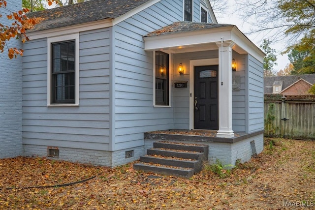 view of property entrance