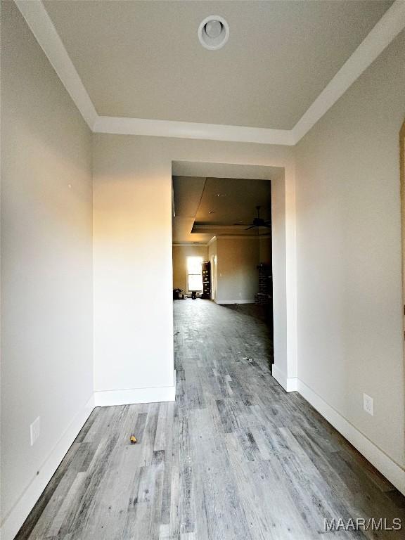 empty room featuring hardwood / wood-style floors