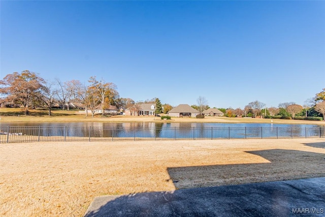 view of water feature