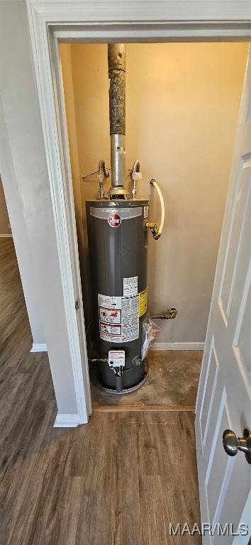 utilities featuring gas water heater