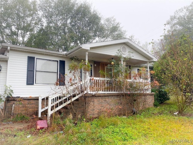 bungalow with covered porch