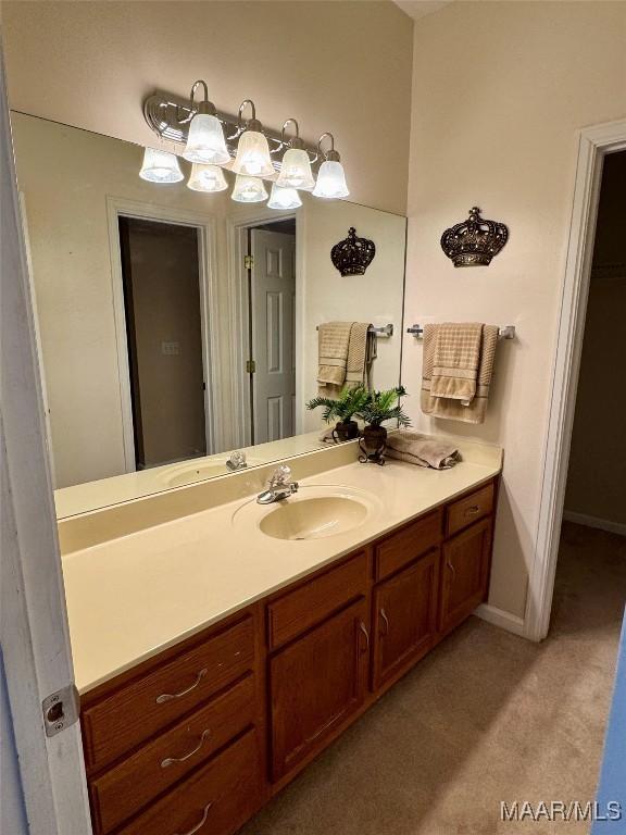 bathroom featuring vanity