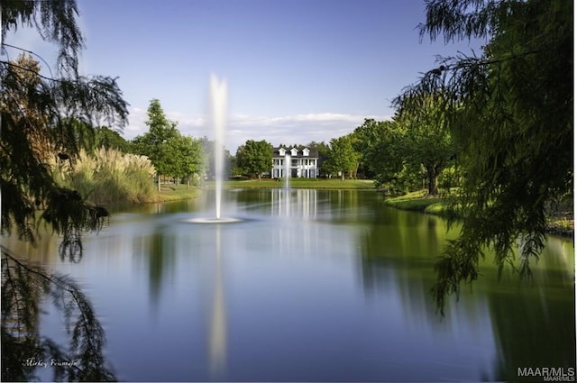 view of water feature