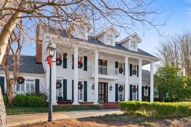 view of neoclassical / greek revival house