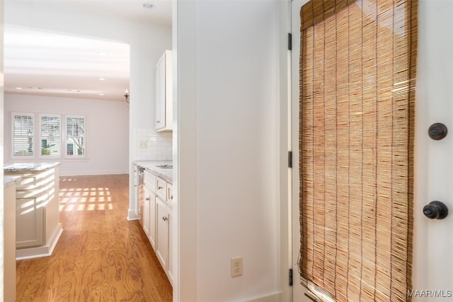 interior space featuring light hardwood / wood-style floors