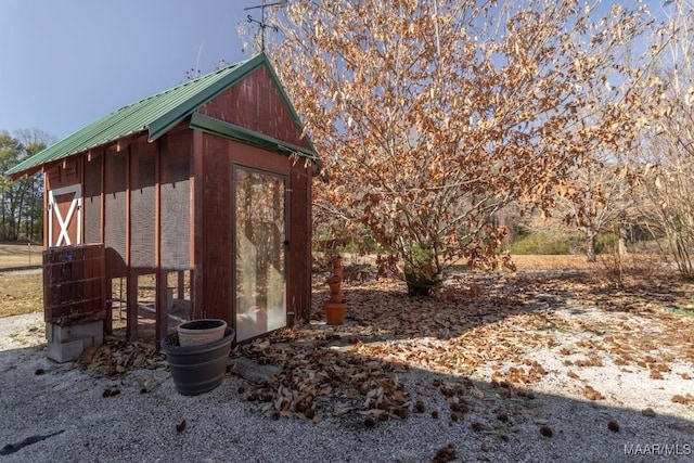 view of outbuilding