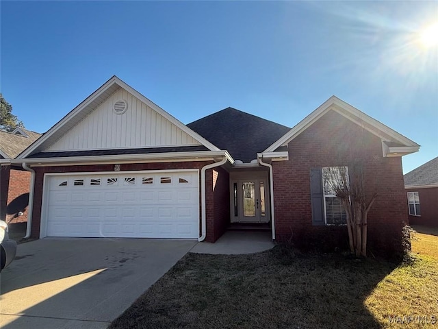 view of front of house featuring a garage