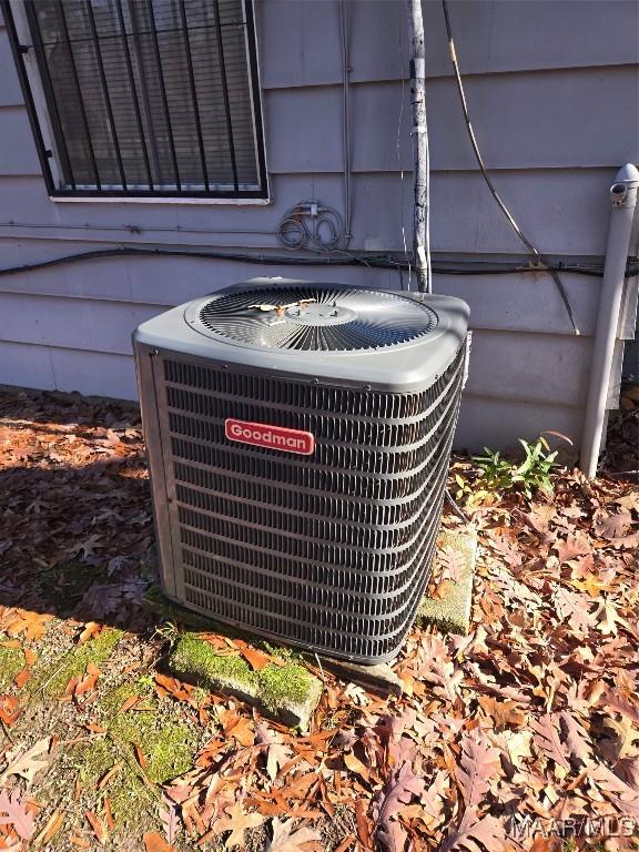 details with central air condition unit