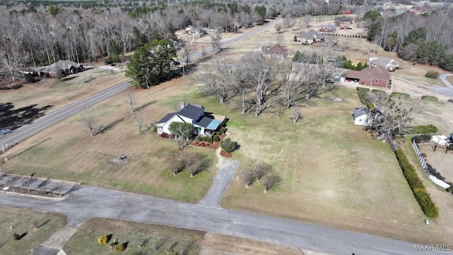 drone / aerial view featuring a rural view