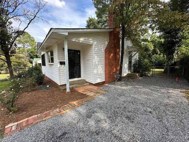 view of front of property