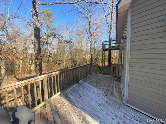 view of wooden terrace