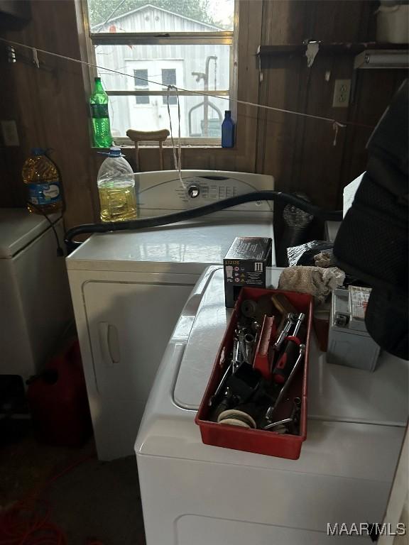 laundry area with washer and dryer