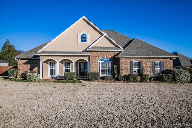 view of front of home with covered porch