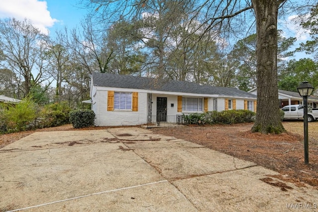 view of ranch-style home