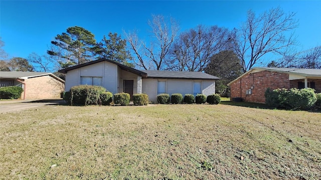 view of property exterior featuring a yard