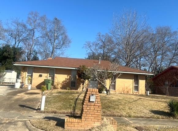 view of ranch-style home