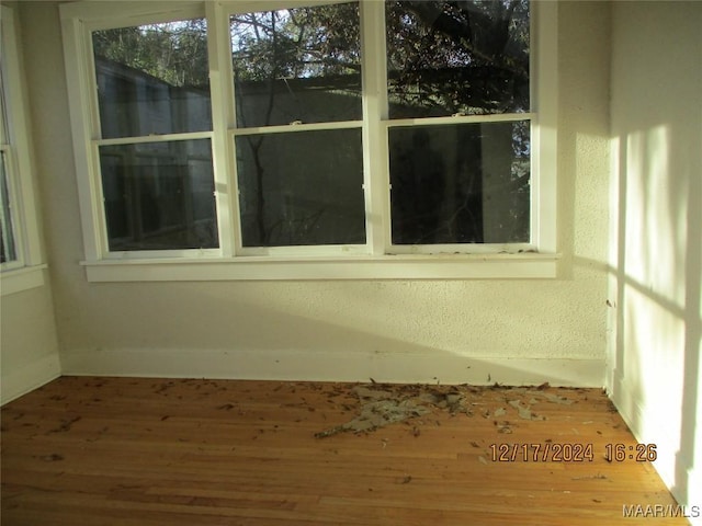 interior space featuring a wooden deck