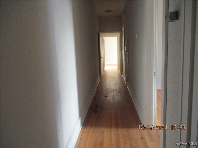 hallway featuring hardwood / wood-style floors