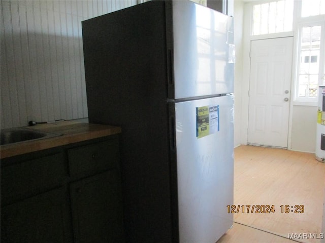 kitchen with refrigerator