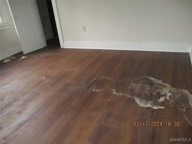 interior space featuring dark hardwood / wood-style floors