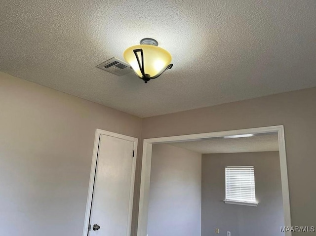 details featuring a textured ceiling