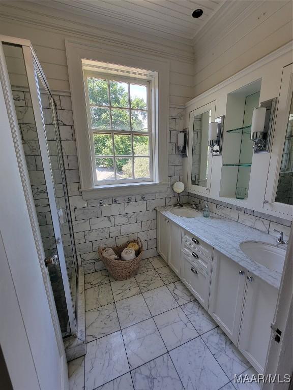 835 Park Ave, Montgomery, AL 36106 - bathroom with vanity and a shower