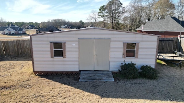 view of outbuilding