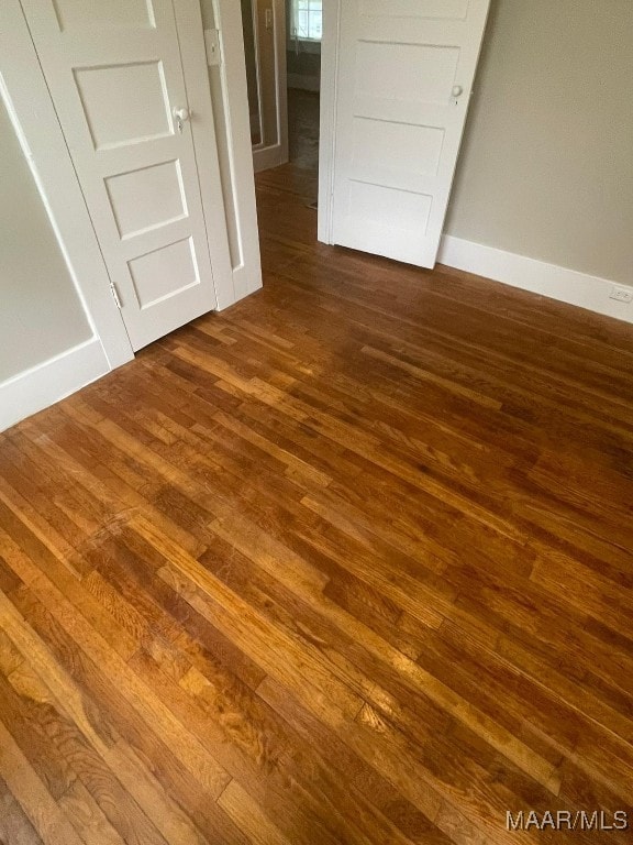 interior space with wood-type flooring