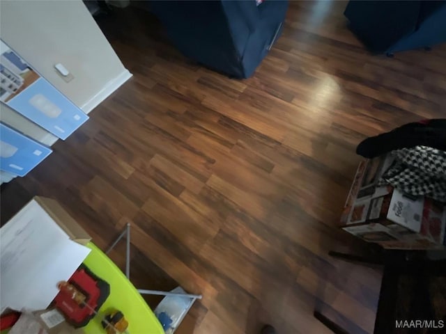 details with hardwood / wood-style flooring