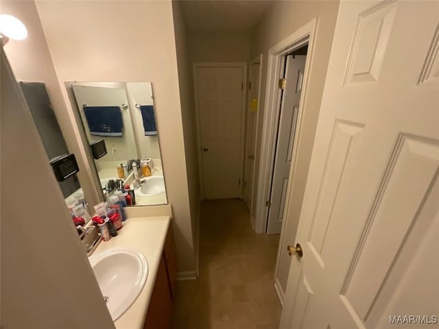 bathroom with vanity