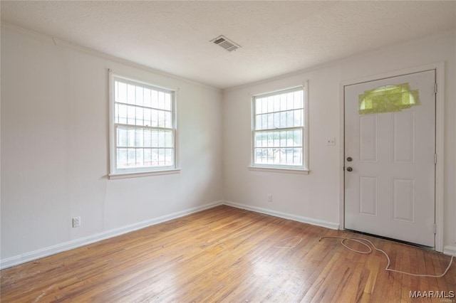 entrance foyer featuring light wood-type flooring