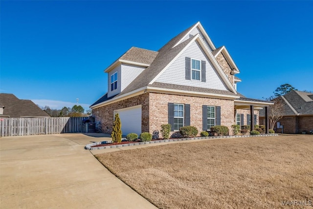 view of property with a garage