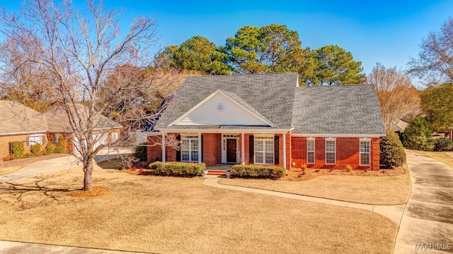 view of front of property with a porch