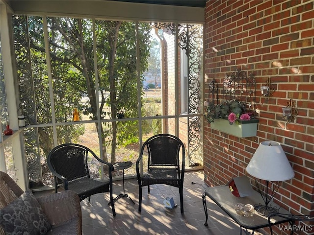 view of sunroom / solarium