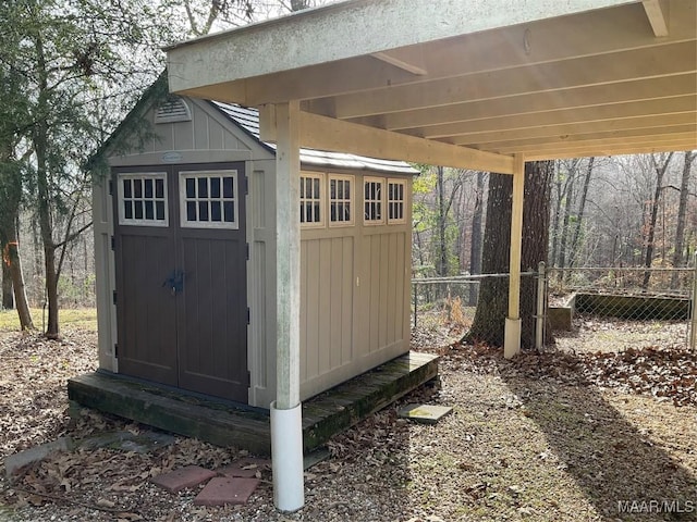 view of outbuilding