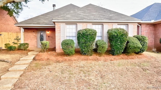 view of front of home