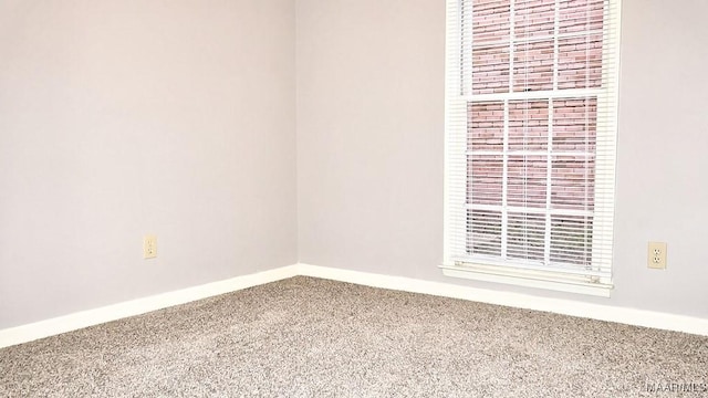 view of carpeted empty room