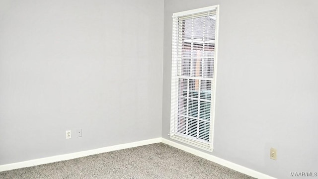 view of carpeted empty room