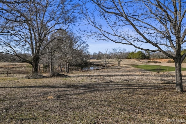 view of yard featuring a water view