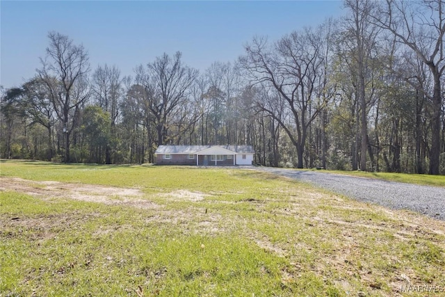 exterior space featuring driveway